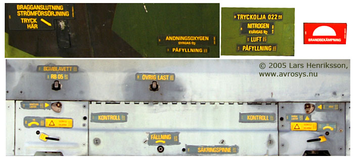 Swedish Air Force attack aircraft SAAB AJ 37 Viggen, # 37034. Photo when displayed at Innovatum, Trollhttan in October 2005.  Lars Henriksson, www.avrosys.nu.