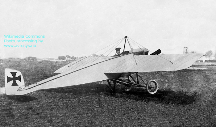 French Morane-Saulnier M.S.3L captured by German troops, circa 1915