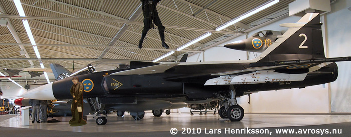 Swedish Air Force mulit-role fighter aircraft JAS 39 Gripen. Prototype 2.