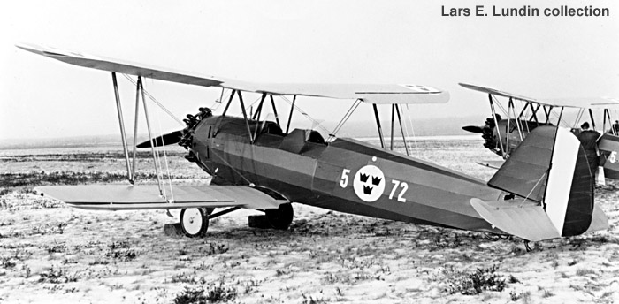 Swedish Air Force Trainer Aircraft Sk 12 Focke-Wulf Fw 44 Stieglitz