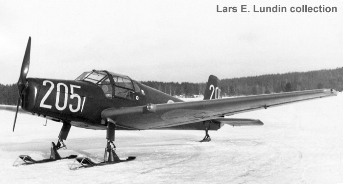 Swedish Air Force trainer aircraft Sk 25 Bcker B 181B-1 Bestmann