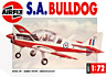 Airfix plastic model kit of Swedish Trainer/Army Aircraft Scottish Aviation Bulldog SK61/FPL61