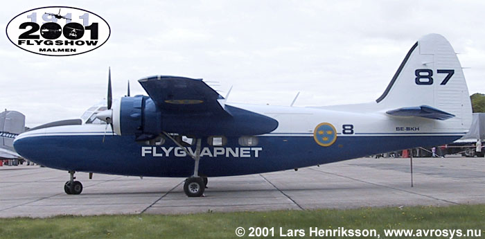Swedish Air Force aircraft TP 83 Hunting Percival Pembroke  LarsHenriksson, www.avrosys.nu