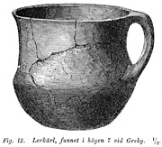 Earthenware vessel, earlier Iron Age. Greby, Sweden. - Lerkärl från Greby i Bohuslän.  Äldre järnålder. - Size 1541 x 1399 pixels.