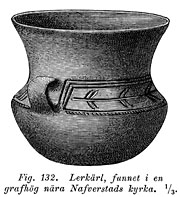 Earthenware vessel, Iron Age. Naverstad, Sweden. -Lerkärl från Naverstad i Bohuslän. Järnålder. - Size 1130 x 1234 pixels.