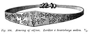 Bracelet of silver, Iron Age. Svarteborg, Sweden. - Armring av silver funnen i Svarteborg socken, Bohuslän. Järnålder. Size 2100 x 800 pixels.
