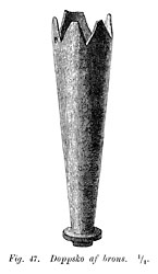 Chape of bronze. Middle age. Ragnhildholmen Castle, Sweden. - Doppsko av brons. Medeltid. Ragnhildholmens slottsruin, Bohuslän. - Size 1100 x 1900 px.