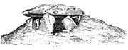 Dolmen - Grave from the Stone Age. Tegneby, Orust, Sweden. - Size 2800 x 1100 pixels.