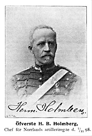 Swedish Colonel H B Holmberg 1898 