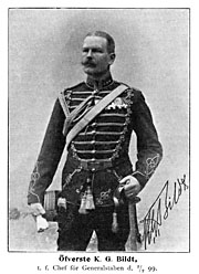 Swedish Colonel K G Bildt 1899 