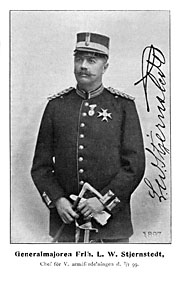 Swedish Major-general L W Stjernsted 1899 