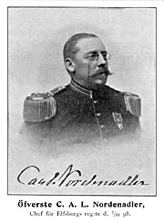 Swedish Colonel C A L Nordenadler 1898 