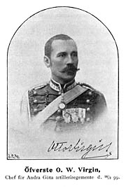 Swedish Colonel O W Virgin 1899 