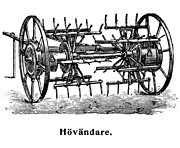 Machine for turning over hay, 19th Century - Hövändare - Size 1700 x 1400 pixels.