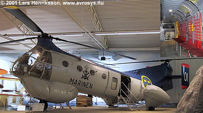Swedish Navy Helicopter HKP 1 Vertol 44