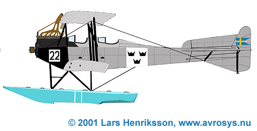 Colour Profile of Swedish Navy Reconnaissance and Trainer Seaplane Friedrichshafen FF 33